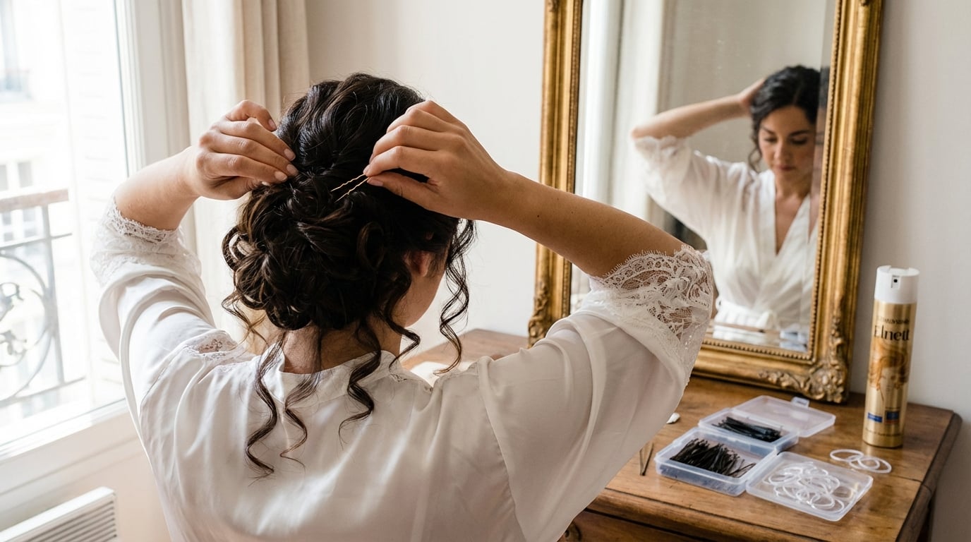 Düğün: Bu kolay gelin topuzu 2 basit hareketle etkileyici bir etki vaat ediyor