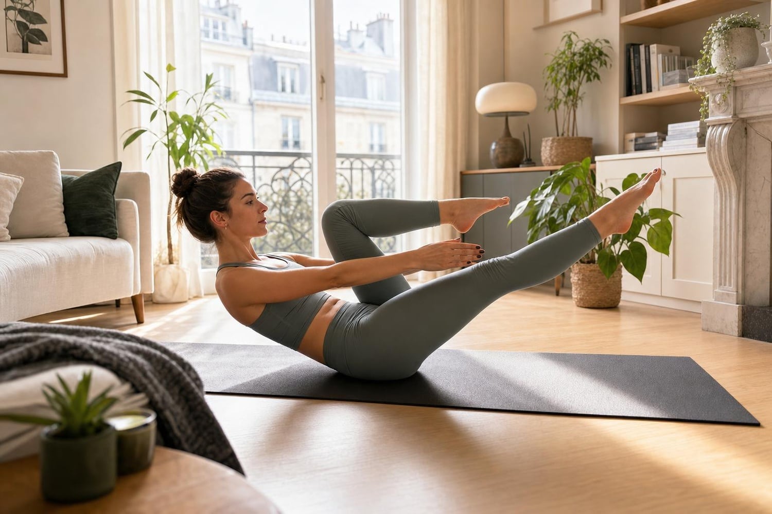 Pilates: Antrenör tarafından yapılan bu 5 hareket alt karın bölgesini inceltir, sonuç 3 seanstan sonra netleşir