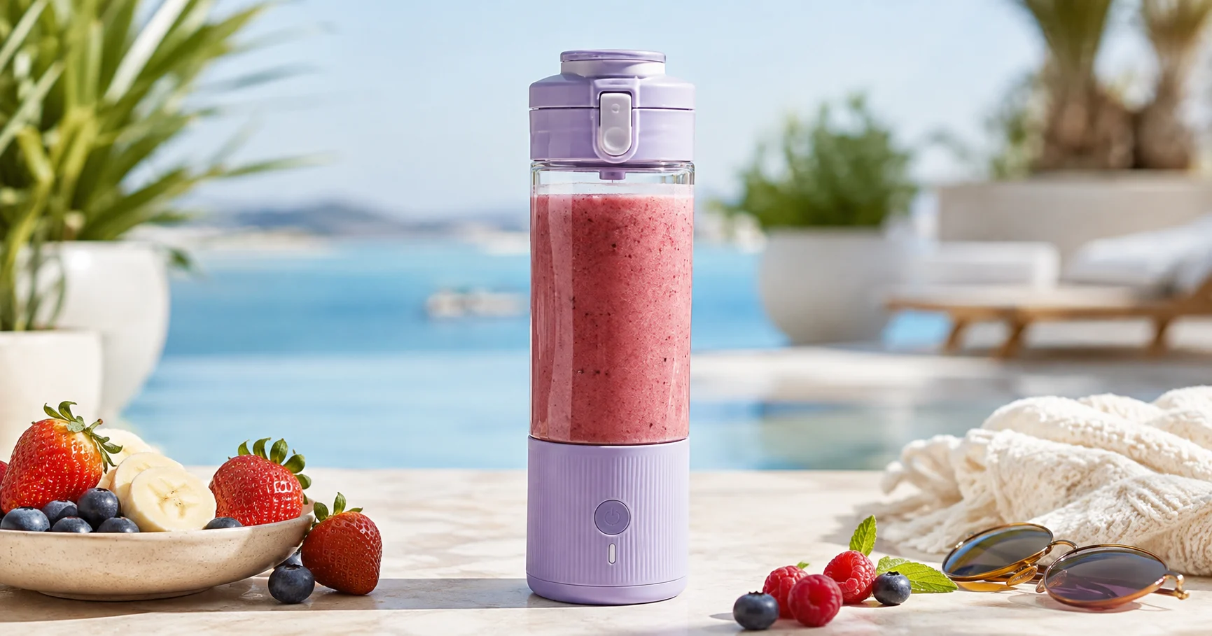 "Dondurulmuş smoothie'm her yerde beni takip ediyor" bu blender tatilde bile size eşlik ediyor
