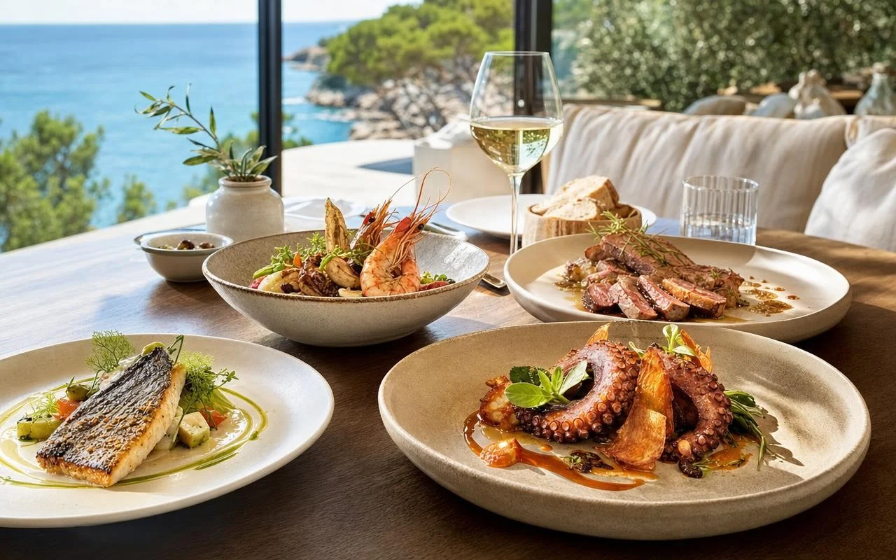 Ce menu étoilé imaginé par David Grussaute fait littéralement manger cette île festive espagnole (les gourmets se l