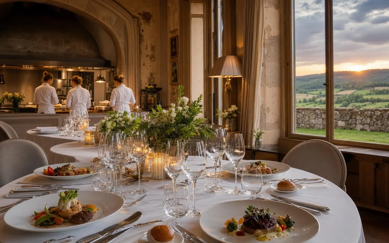 Cette soirée caritative dans un château auvergnat réunit cinq femmes de la haute gastronomie, et les réservations s